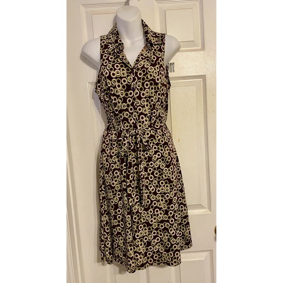 Love Chesley Y2K Brown Dress Vintage Retro Size Large Juniors Sleeveless‎ - Picture 1 of 4